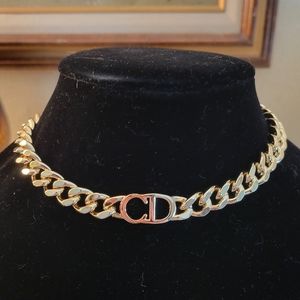 Christian DIOR "Star Dancer" Gold Choker Necklace